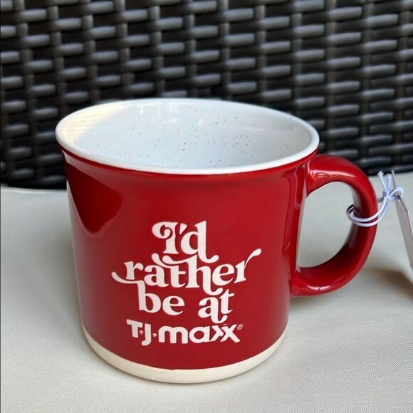I’d Rather be at TJ Maxx Red and White Mug Bold Design - Picture 7 of 10
